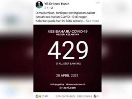 Dalam pada itu 14 kes kematian dilaporkan hari ini menjadikan jumlah keseluruhan kematian di seluruh negara adalah sebanyak 1,506. Kes Covid 19 Melonjak Di Kelantan