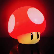 Amazon.com: Paladone Super Mario Bros Mushroom Light with Sound, Nintendo  Collectable Light Up Figure Night Light: Home & Kitchen