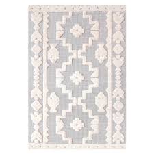 grey tufted egyptian berber rug