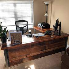 Two Piece L Shaped Desk With Modesty