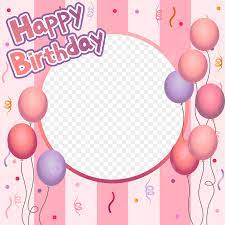 happy birthday frame vector png images