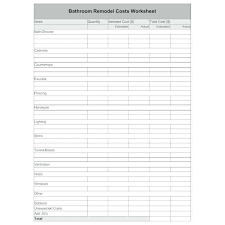 Kitchen Remodel Worksheet Alleys Info