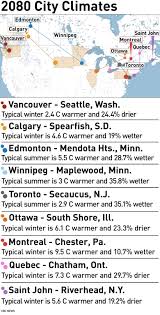 By 2080 The Climate In These Canadian Cities Will Look