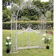 ornamental metal garden arch gates in