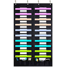 Zkoo Classroom Organization Center Storage Pocket Chart Wall Hanging File Organizer 20 Pocket 6 Pocket Vertical Folder Holders Ideal For Office