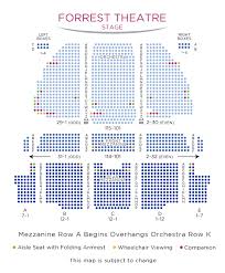 Seating Map And Access The Forrest Theatre