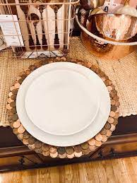 diy penny plate charger clic home
