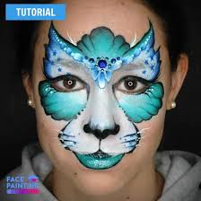 creative kitty cat face paint tutorial