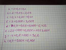 zapisz podane liczby w postaci dziesiętnej: a=3+jedna dziesiąta , b=2+ trzy  setne , c=cztery - Brainly.pl