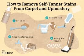 remove self tanner stains from carpet