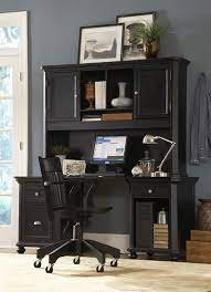 Compare prices & save money on desks. Hanna 4 Piece Desk And Hutch In Black Or White Finish By Homelegance 8891bk E