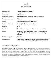 We are looking for a reliable and motivated attorney to be a part of our legal firm. 10 Lawyer Job Description Templates Pdf Doc Free Premium Templates