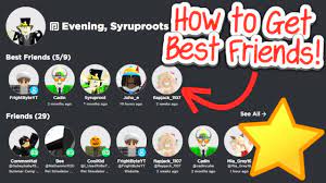 how to set best friends on roblox