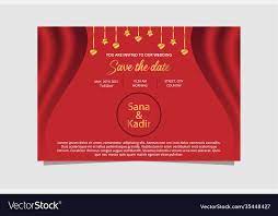 red and gold wedding banner design