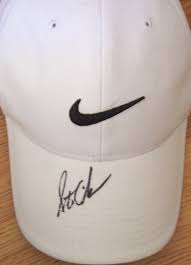 Stewart cink and his son and caddie, reagan, on friday on the 14th hole at harbour town golf links. Stewart Cink Autographed Nike Golf Cap Autographsforsale Com
