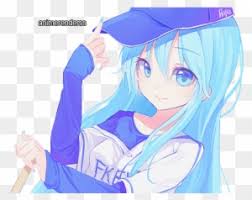 Download the perfect anime pictures. Blue Hair Anime Profile Pictures Gif Free Transparent Png Clipart Images Download