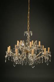 Antique Italian Crystal Chandelier With