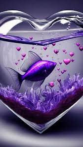 new whatsapp dp purple fish whats app