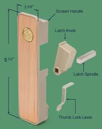 pella interior screen door handle