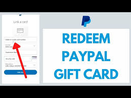 how to redeem paypal gift card you