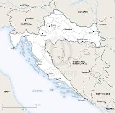 Detailed map of croatia and neighboring countries. Vector Map Of Croatia Political One Stop Map