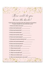 Spice up the game by introducing. Blush And Confetti How Well Do You Know The Bride Printable Game Chicfetti