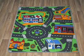 kids bedroom non slip car play mat rug