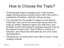 Scientific research paper topics