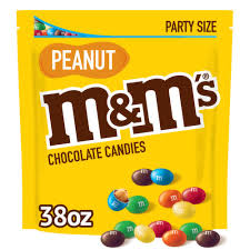 m m s chocolate cans peanut party size