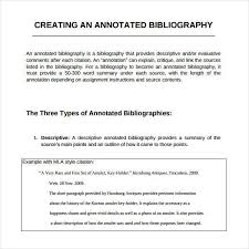    mla format annotated bibliography   bibliography format