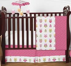 Happy Owl Baby Bedding 4pc Crib Set