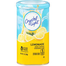 Amazon Com Crystal Light Lemonade Drink Mix 8 Quart 2 1 Ounce Canisters Pack Of 4 Powdered Soft Drink Mixes Grocery Gourmet Food