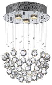Modern Chandelier Rain Drop Crystal Ball Ceiling Lamp Contemporary Chandeliers By Gspn
