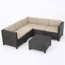 outdoor wicker sectional sofa set