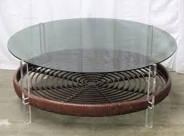 Vintage Coffee Table Rattan With