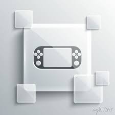 Grey Portable Game Console Icon
