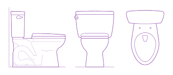 Toilets Dimensions Drawings Dimensions Guide