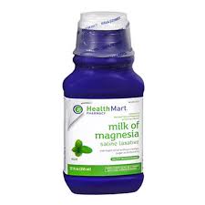milk of magnesia mint saline laxative