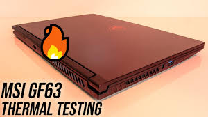 msi gf63 thermal testing undervolting