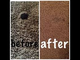 how to fix burn holes in carpet you