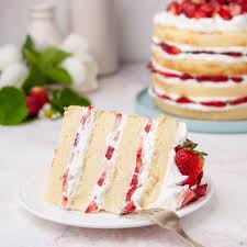 strawberry shortcake layer cake sugar