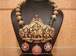 big antique temple necklace from naj