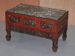 Chinese Marble Top Coffee Table For