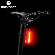 Rockbros Bicycle Light Waterproof Bike Taillight Led Usb Rechargable Safety Back Light Riding Warning Saddle Bike Rear Light Bicycle Light Rear Lightlight Bike Aliexpress