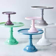 mosser glass cake stand with glass dome