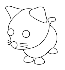 Reto adopt me escapamos haciendo la gusaneacion! Cat Adopt Me Coloring Page Free Printable Coloring Pages For Kids