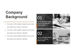 Company Background Sample Of Ppt Presentation Powerpoint