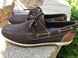 boat shoe size 10 brown coffee leather