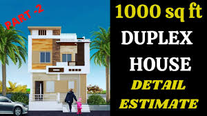 1000 sq ft duplex house construction