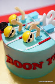swimming birthday cakes archives